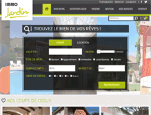 Tablet Screenshot of immobilierjardin.com
